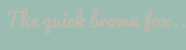 Image with Font Color BFB8AB and Background Color 9BBDB1